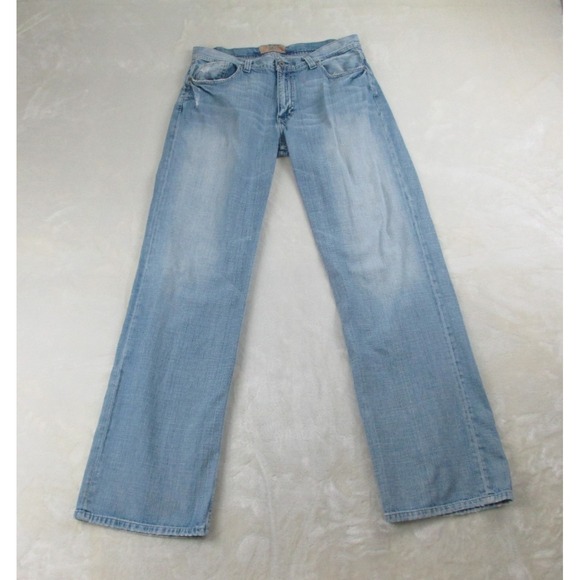 BKE Other - BKE Marshall Pants Mens 36 Blue Denim Jeans Straight Distressed Whiskered 36X36*